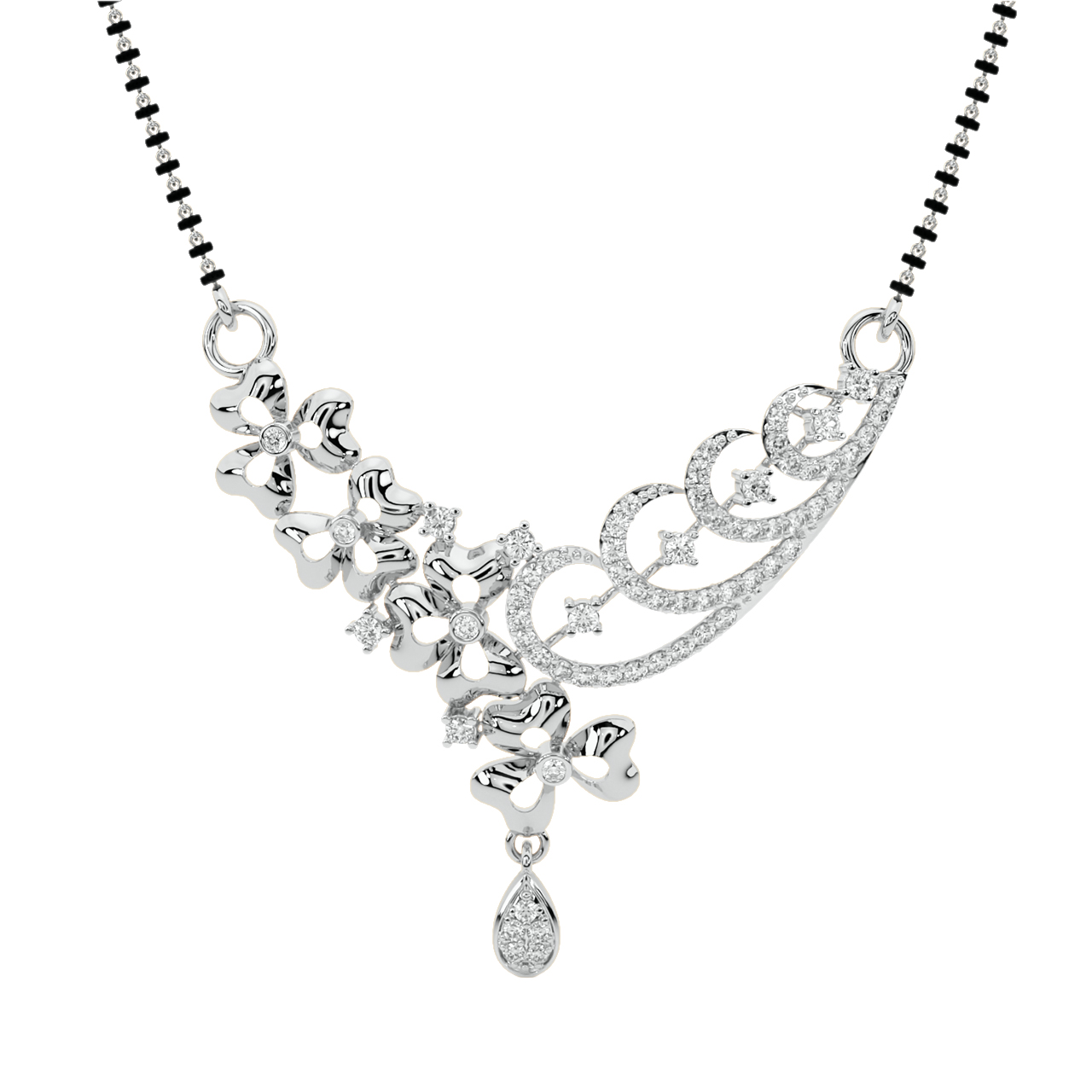 Pongor Round Diamond Mangalsutra